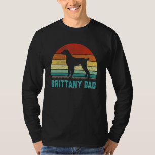 Vintage Brittany Dad  Dog T-Shirt