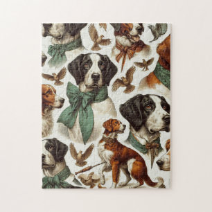 Vintage Brittany Seamless Jigsaw Puzzle