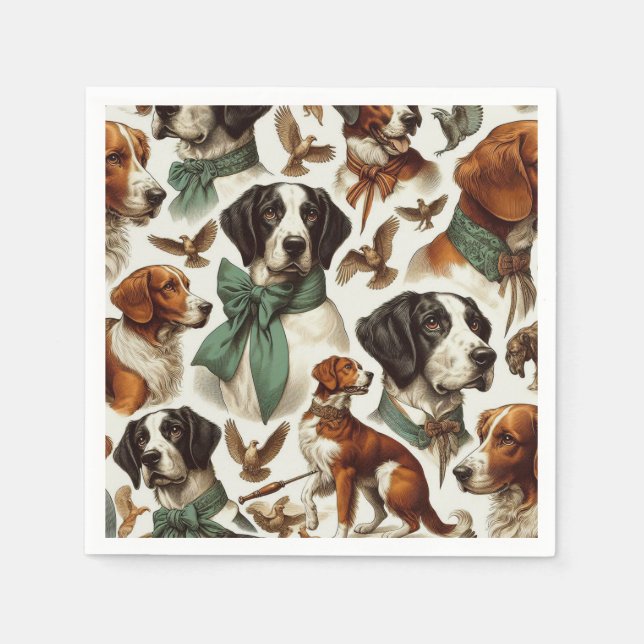 Vintage Brittany Seamless Napkin (Front)