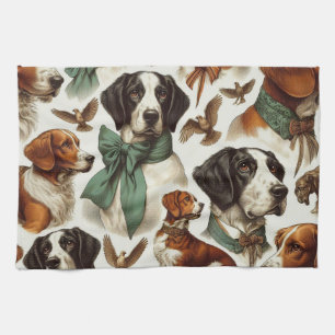 Vintage Brittany Seamless Tea Towel