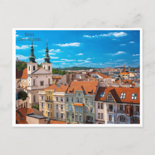 vintage Brno Czech Republic République tchèque Postcard