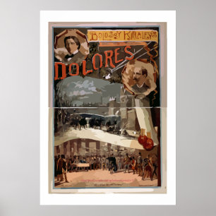 "Vintage Broadside-Bolossy-Kiralfy-grand Parison Poster