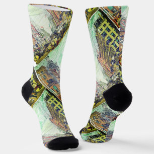 Vintage Broadway, NYC (1880s) Socks