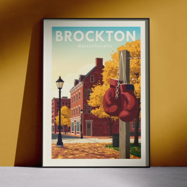 Vintage Brockton Massachusetts Poster (Creator Uploaded)