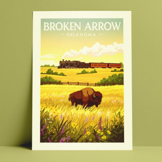 Vintage Broken Arrow Oklahoma Postcard (Creator Uploaded)