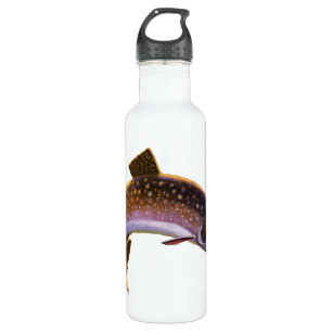 Vintage Brook Trout Fish, Sports Fishing Fisherman 710 Ml Water Bottle