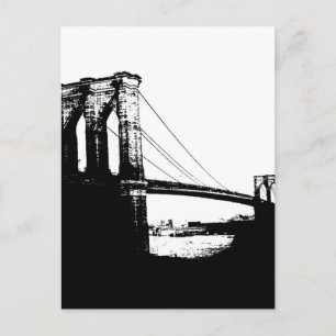Vintage Brooklyn Bridge Postcard