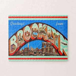 Vintage Brooklyn NY 11x14 Jigsaw Puzzle