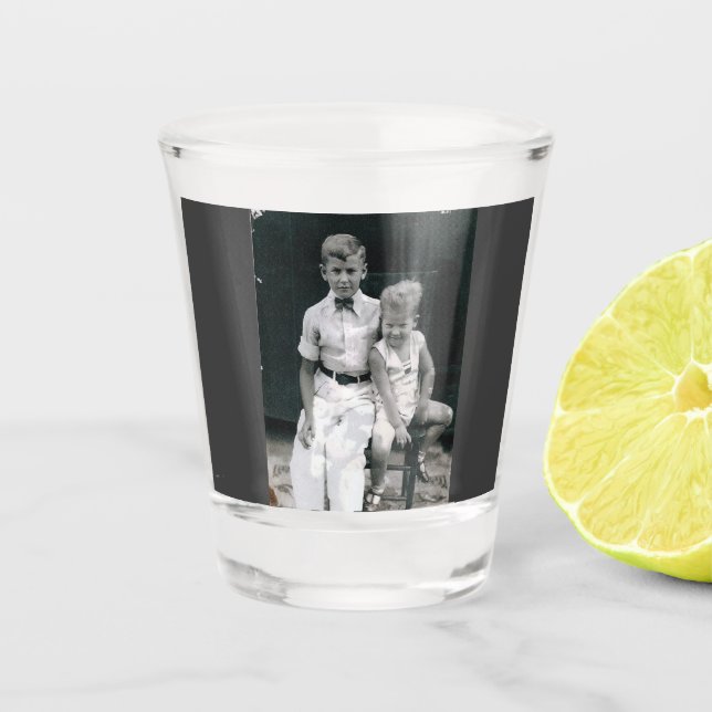 Vintage "Brothers" Shot Glass (Front)