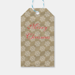 Vintage Brown Bag Christmas Gift Tag
