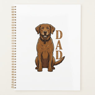 Vintage Brown Dog Dad Shirt Design_1 Planner