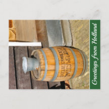 Vintage Brown Dutch Spice Warehouse Barrel Holiday