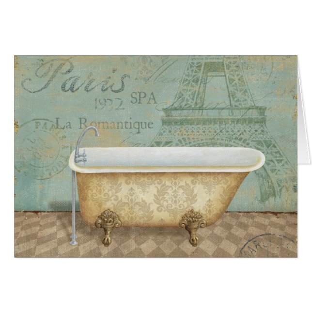 Vintage Brown French Bathtub (Front Horizontal)
