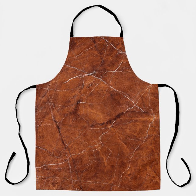Vintage brown marble texture apron (Front)