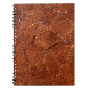 Vintage brown marble texture notebook