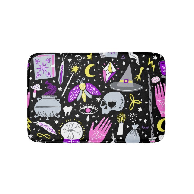 Vintage brown-orange tartan plaid. bath mat (Front)