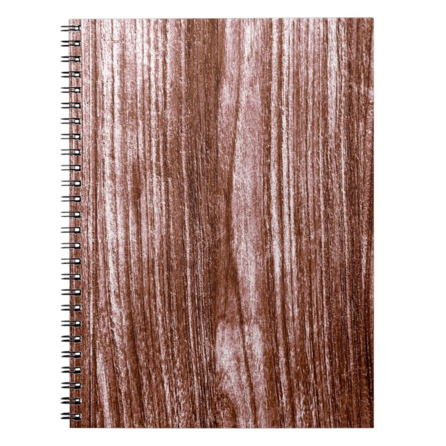 Vintage Brown Paint Rose Notebook (Front)