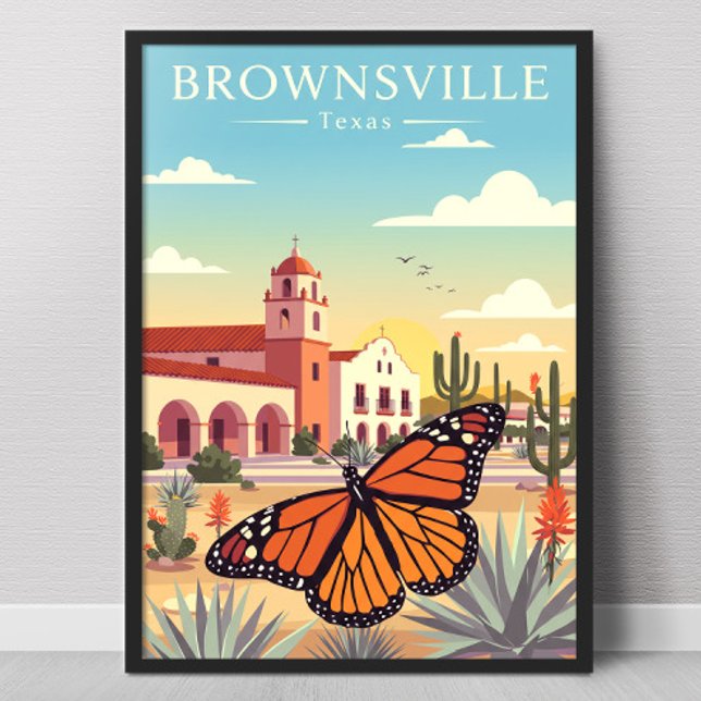 Vintage Brownsville Texas Poster (Creator Uploaded)