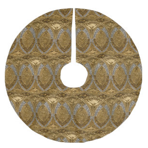 vintage brushed polyester tree skirt