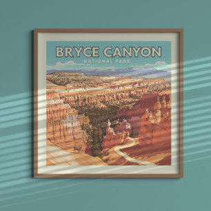 Vintage Bryce Canyon National Park Poster