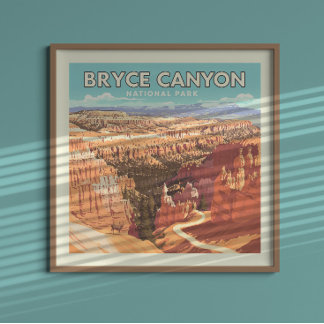 Vintage Bryce Canyon National Park Poster