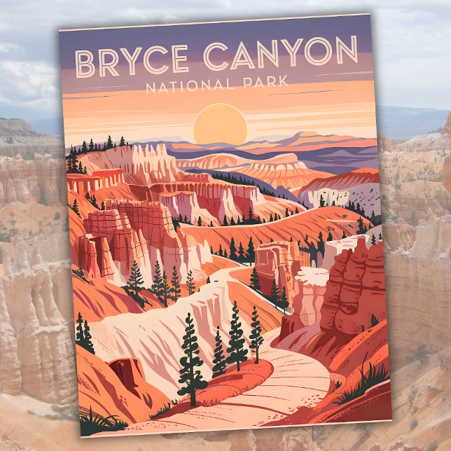 Vintage Bryce Canyon National Park Sunset Utah Postcard (Vintage Bryce Canyon National Park Sunset Utah Postcard)