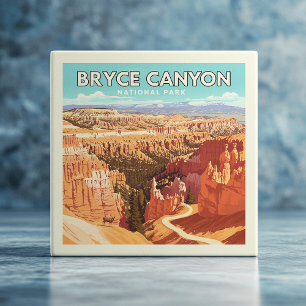 Vintage Bryce Canyon National Park Tile
