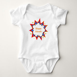 vintage bubble funny comic baby bodysuit