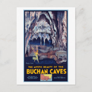 Vintage Buchan Caves Australia Travel Postcard