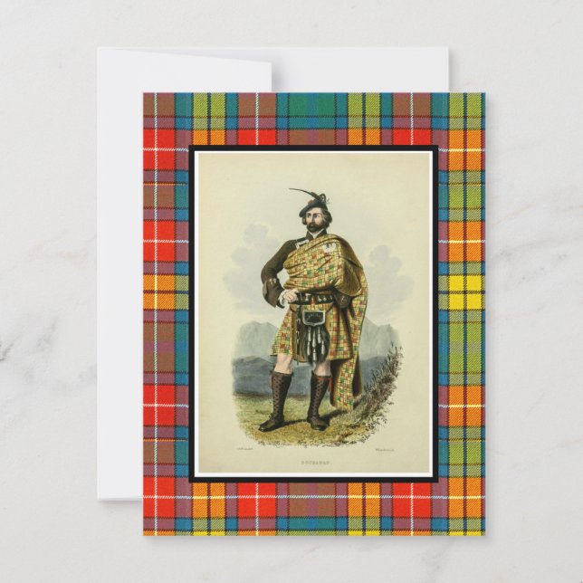 Vintage Buchanan Scottish Clansman Illustration (Front)