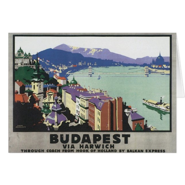 Vintage Budapest Hungary (Front Horizontal)