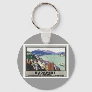 Vintage Budapest Hungary Key Ring