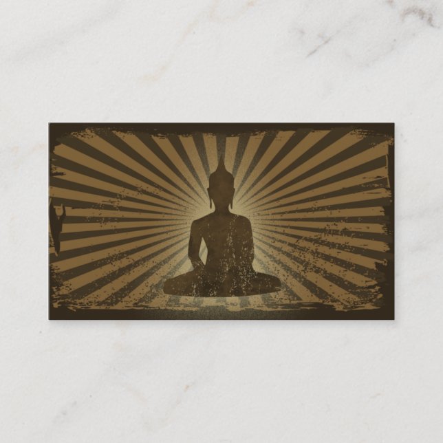 vintage Buddha Business Card (Front)