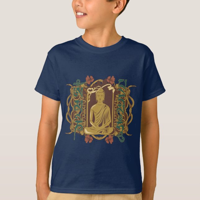 Vintage Buddha Mantra T-Shirt (Front)
