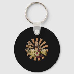 Vintage Buddy A Christ Christmas Jesus  Key Ring