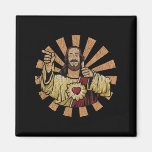 Vintage Buddy A Christ Christmas Jesus  Magnet
