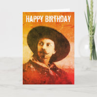Vintage Buffalo Bill Birthday Card
