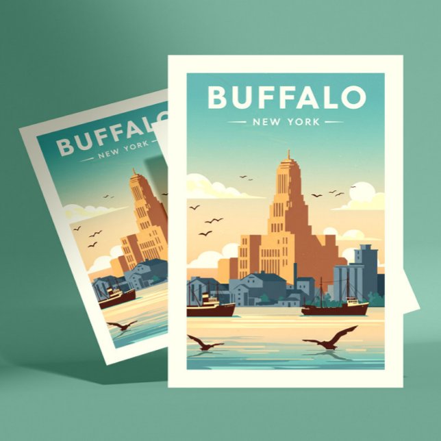 Vintage Buffalo Postcard (Creator Uploaded)