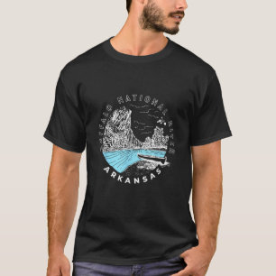 Vintage Buffalo River Arkansas Souvenir Kayak Cano T-Shirt