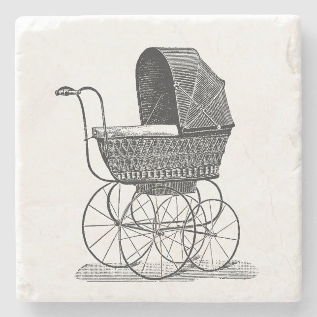 Vintage Buggy Stone Coaster (Front)