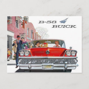 Vintage Buick Ad Postcard
