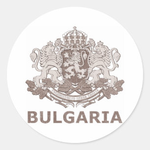 Vintage Bulgaria Classic Round Sticker
