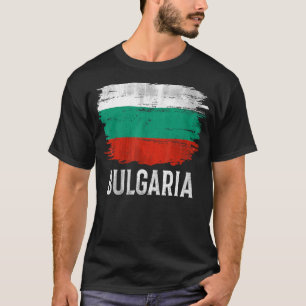 Vintage Bulgaria Flag For Bulgarian   T-Shirt