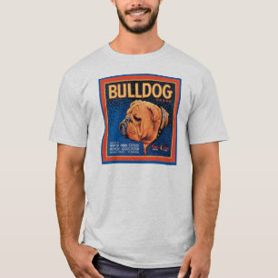 Vintage Bulldog Brand Crate Label T-Shirt