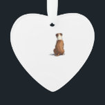 Vintage Bulldog Rear View Illustration Dog Lover G Ornament<br><div class="desc">Vintage Bulldog Rear View Illustration Dog Lover Graphic 2</div>