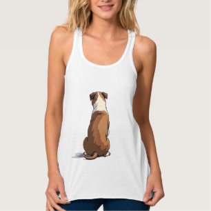 Vintage Bulldog Rear View Illustration Dog Lover G Singlet