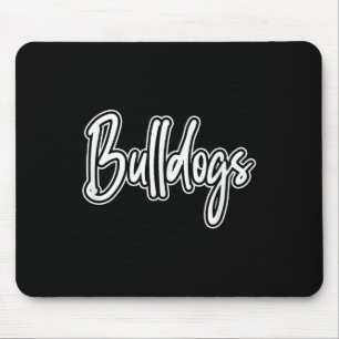 Vintage Bulldogs Team Pride School Spirit Back To Mouse Pad