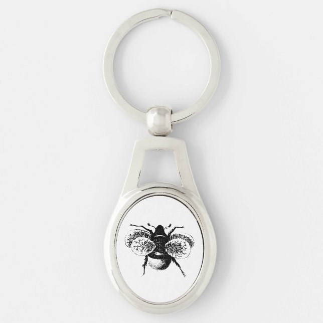 Vintage Bumble Bee Key Ring (Front)