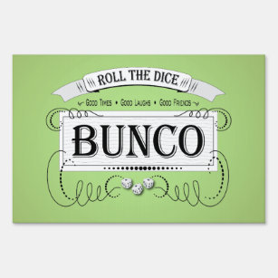 Vintage Bunco Design Sign