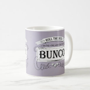 Vintage Bunco Player Purple Lavender Coffee Mug
